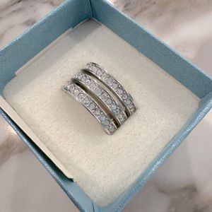 Swarovski Triple Treat Ring Sz 9